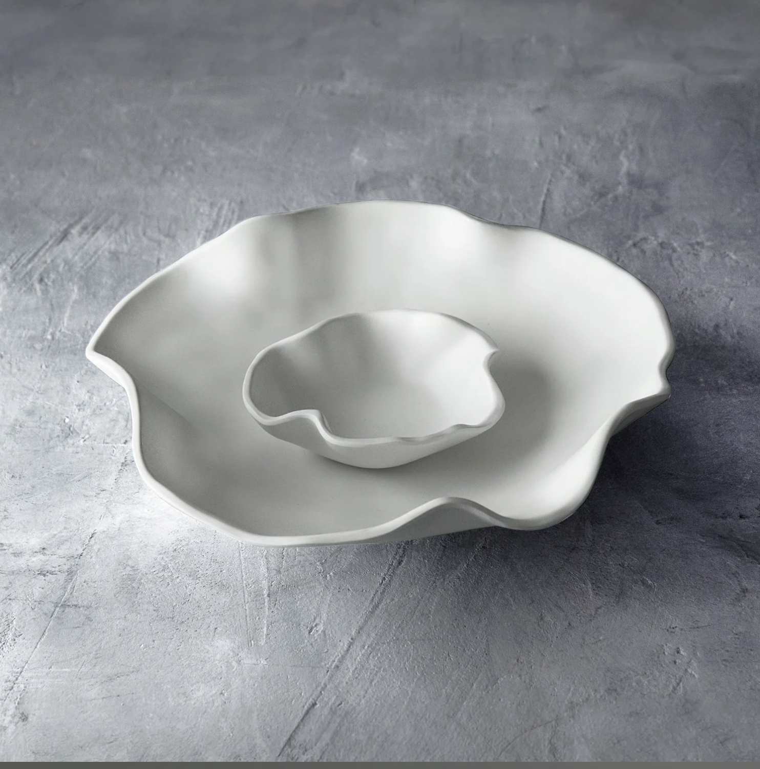 VIDA Nube Bowl with Dip (White)