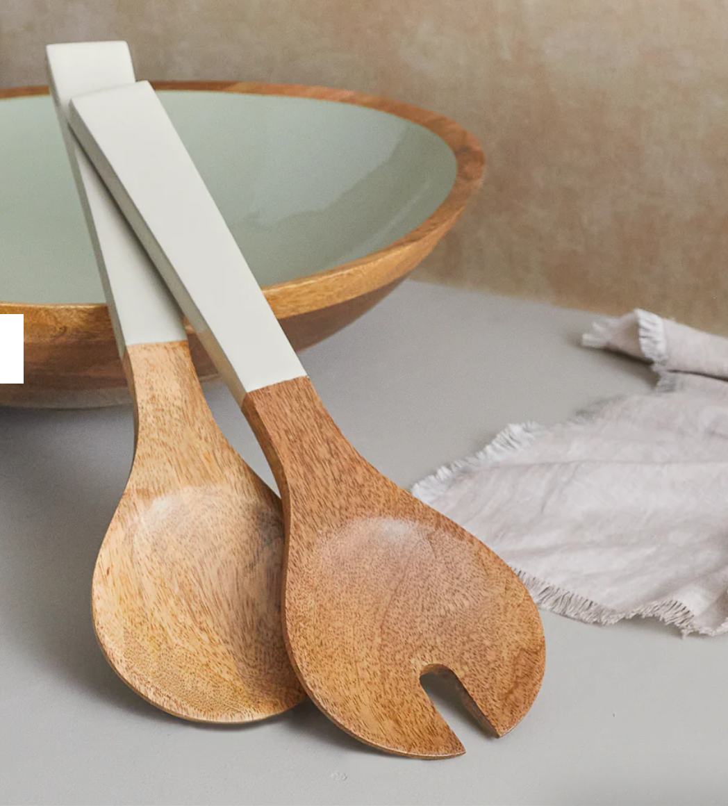 Madras Serving Set, Taupe