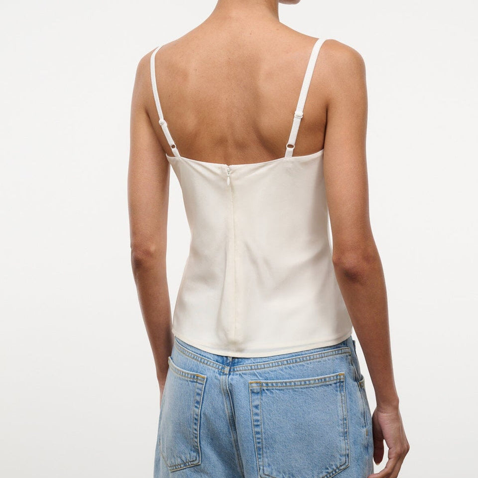 Evangeline Silk Top Ivory