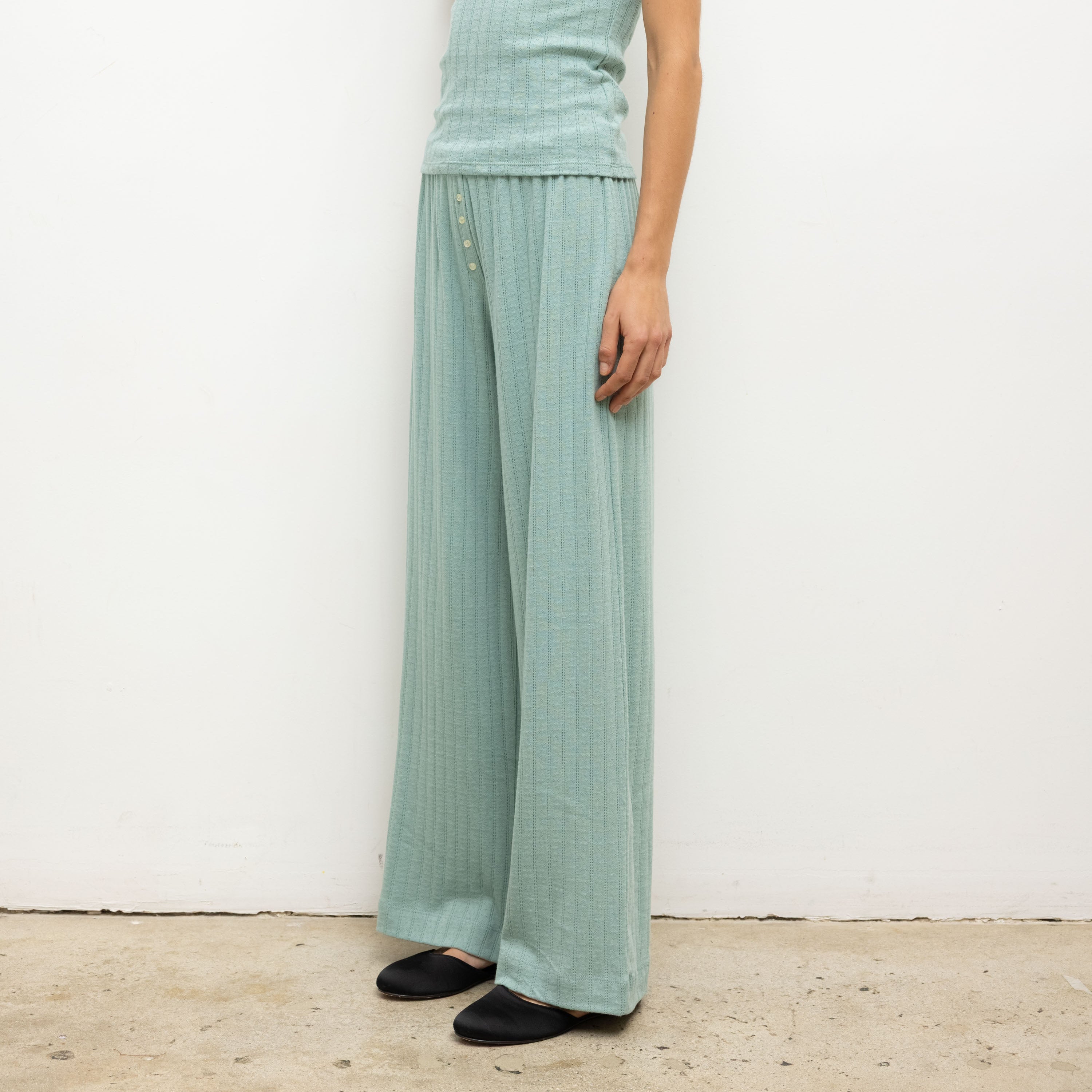 Pointelle Boxer Pant Eucalyptus