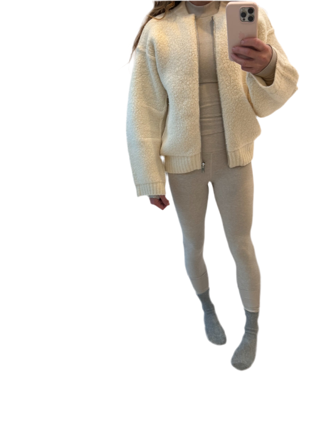 Sig Sheep Knit Bomber Chalk