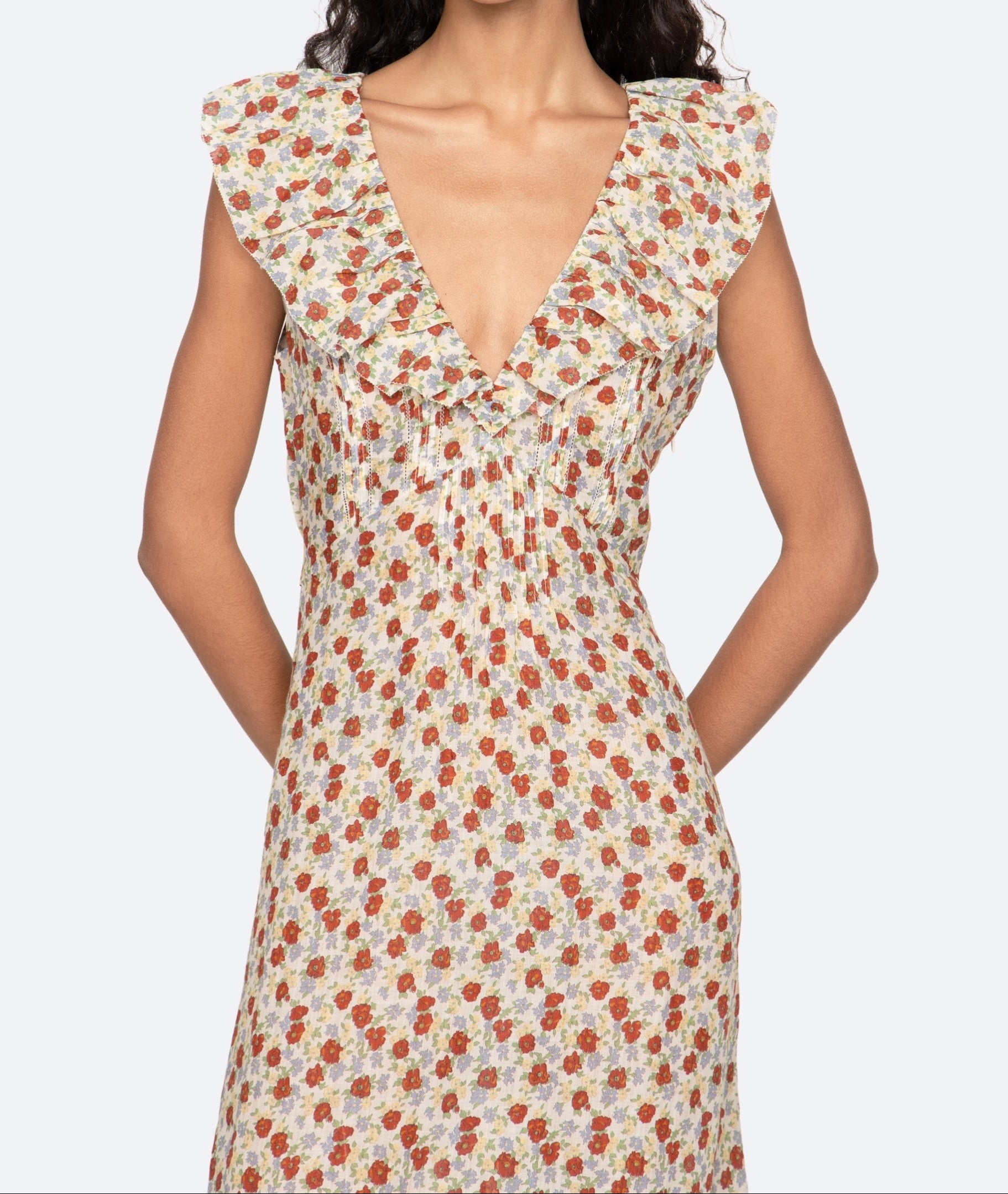 VIERA PRINT MIDI DRESS (D1)