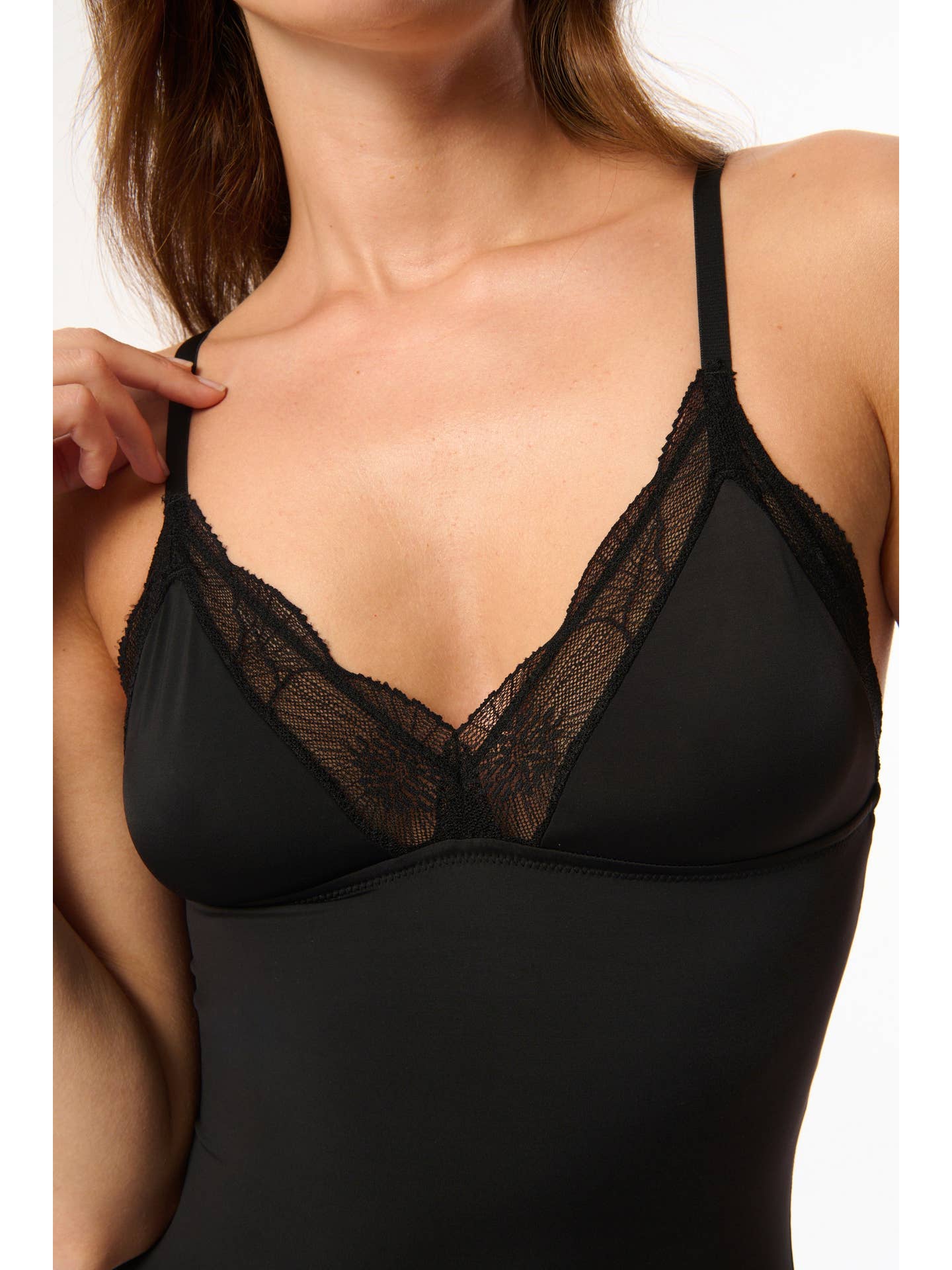 Anemone Soft Triangle Bodysuit Black
