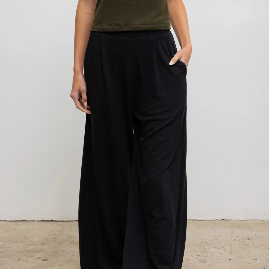 Lauren Pleated Pant Black