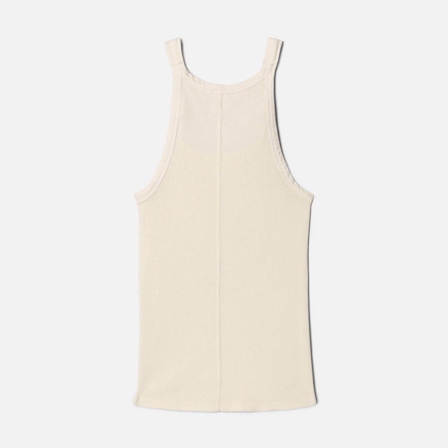Knotted Ribbed Tank Vintage White