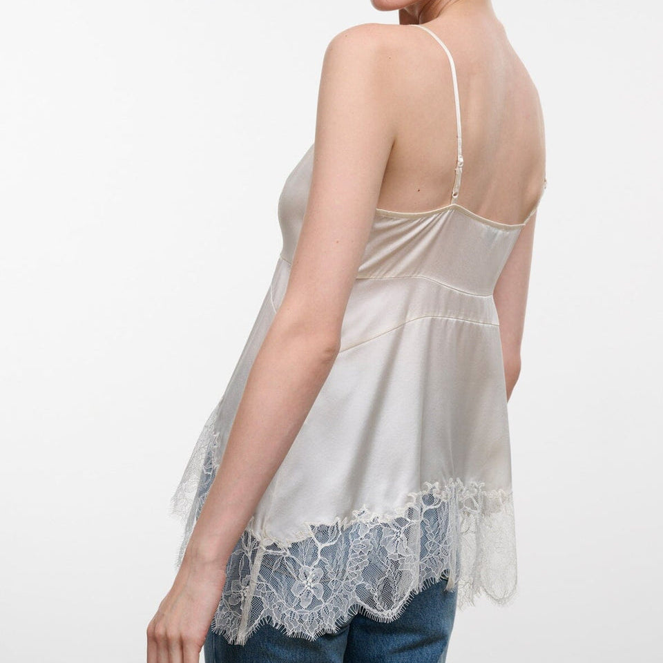 Lina Silk Top Ivory