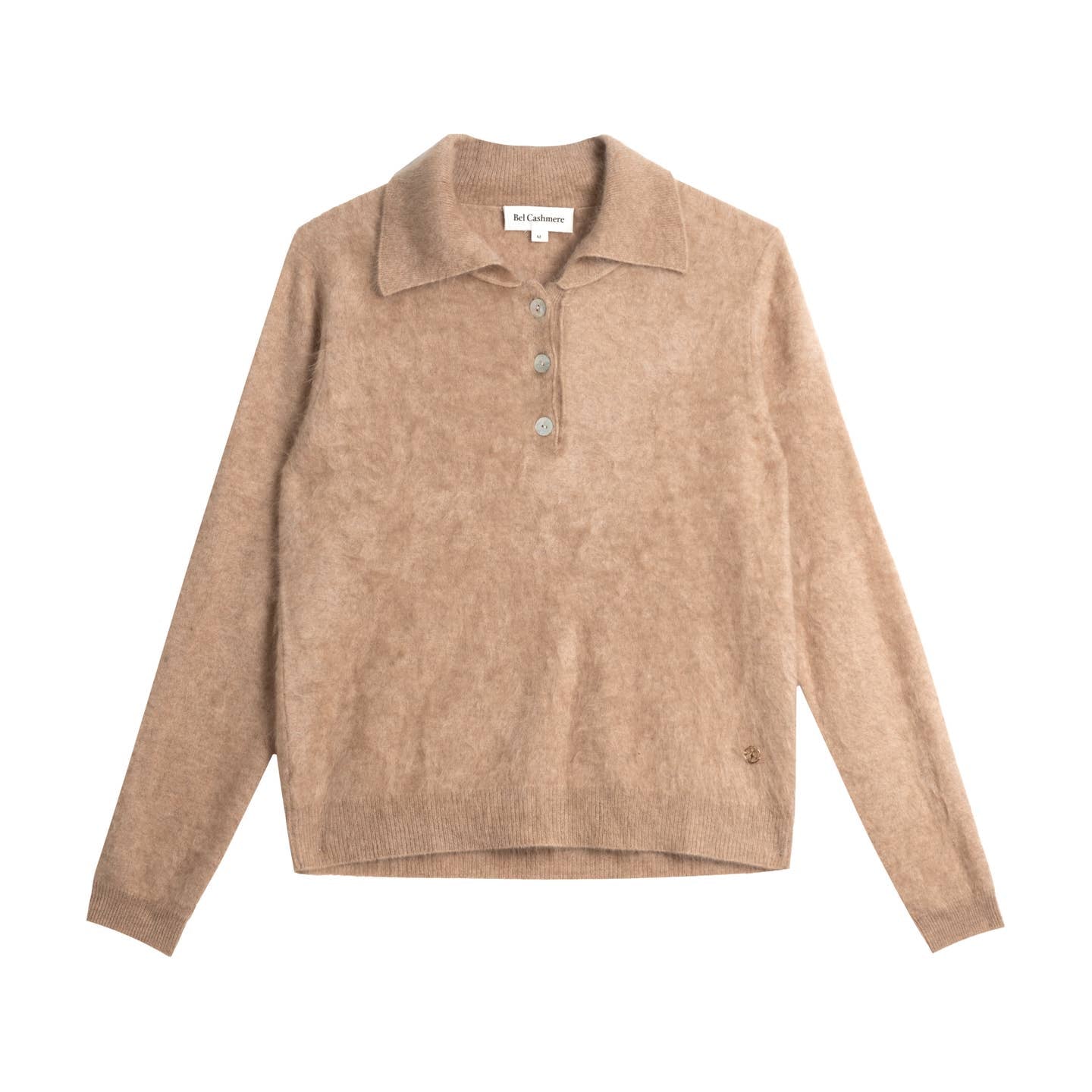 Chloe Brushed Cashmere Sweater Beige
