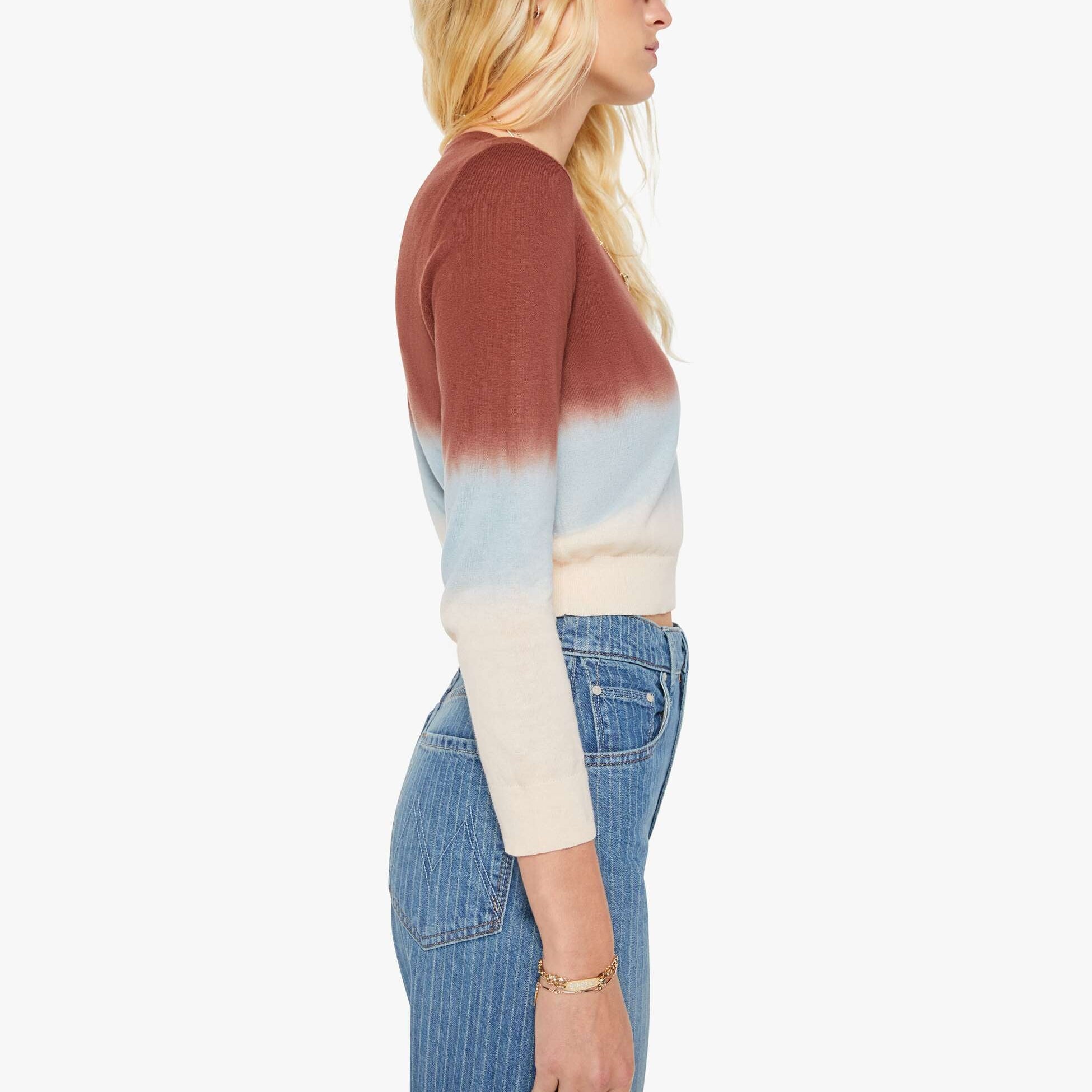 The Crew Neck Jumper Jer Rum Ivory Blue