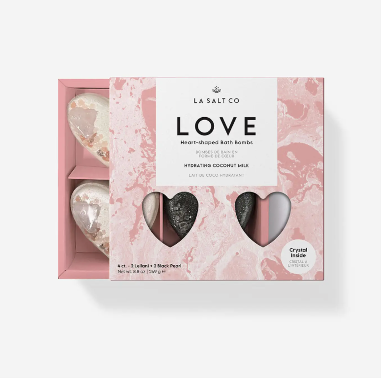 Love Heart Bath Bomb Set