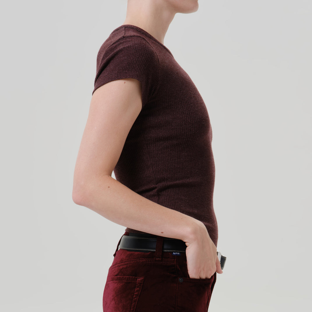 Nello Tee Heather Mahogany