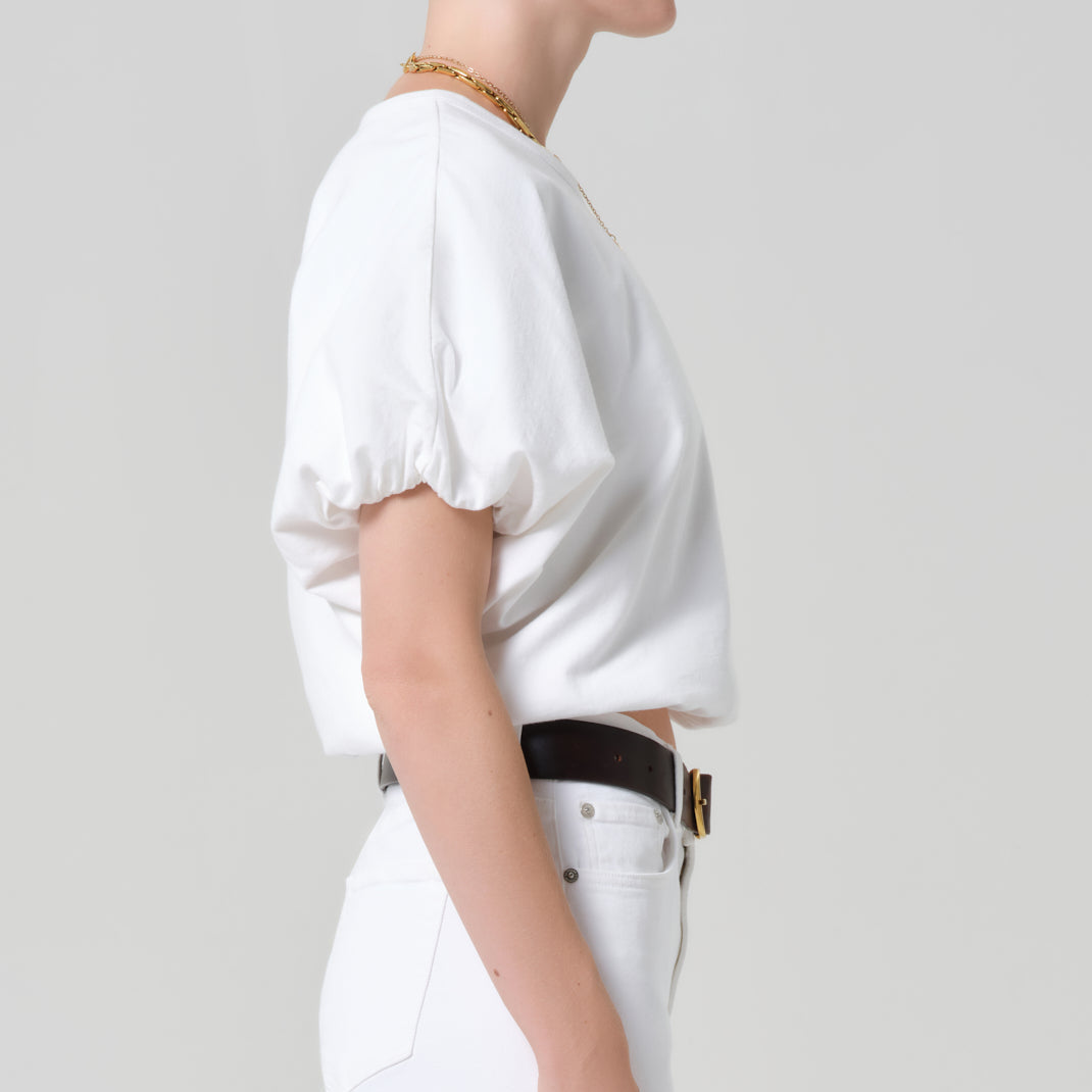 Gia Bubble Tee Soft White