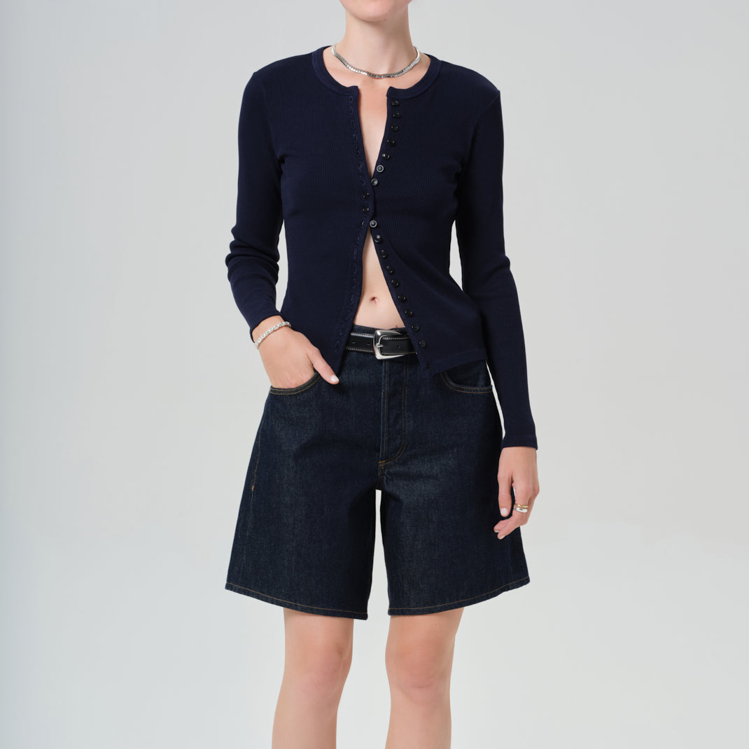 Kari Long Cardigan Navy