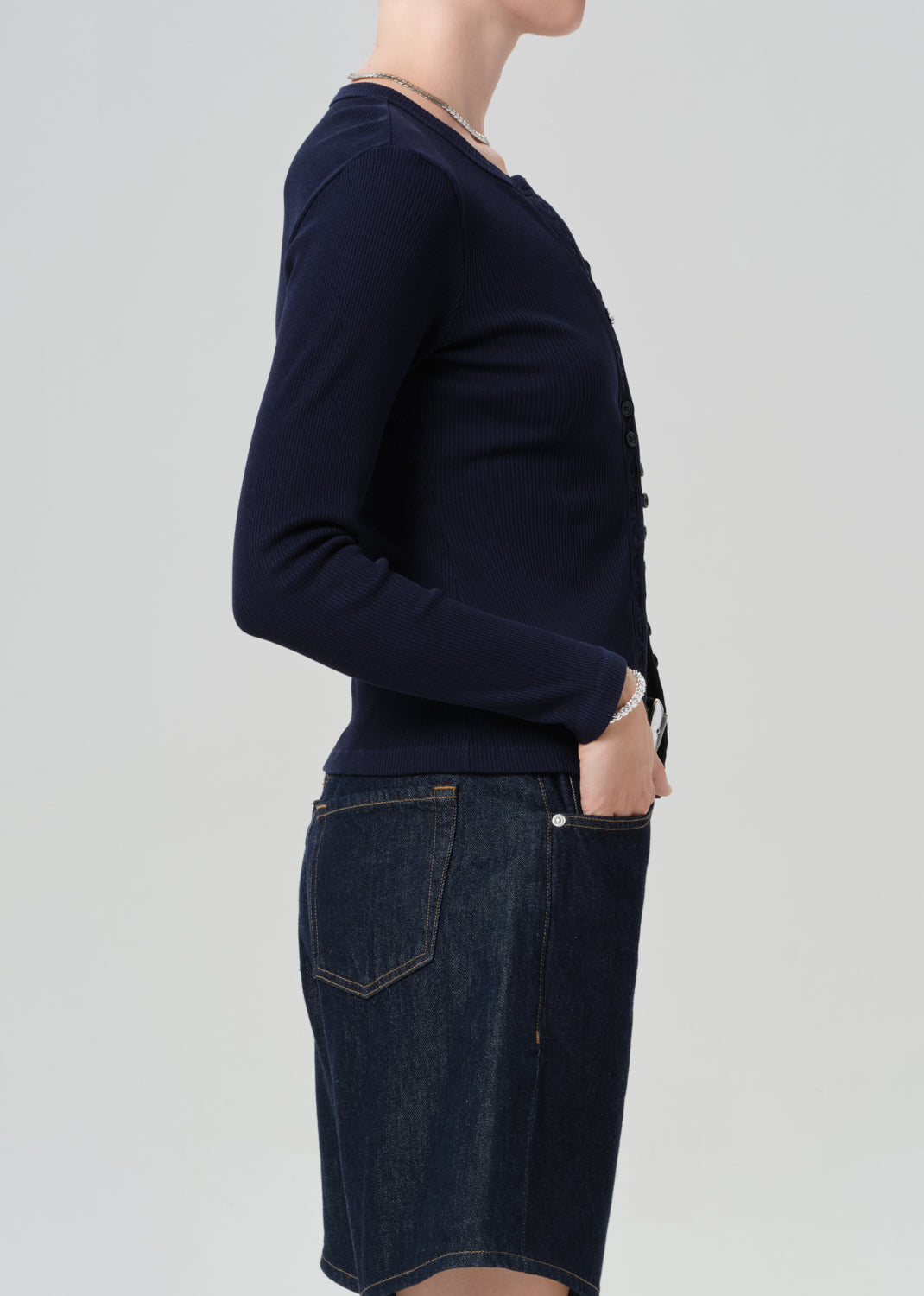Kari Long Cardigan Navy