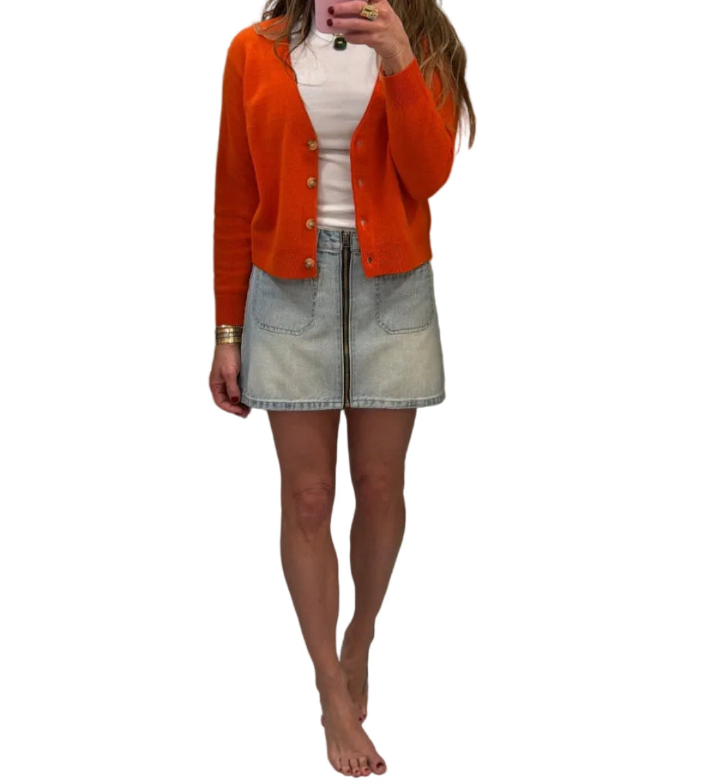 West Zip Skirt Solana Blue