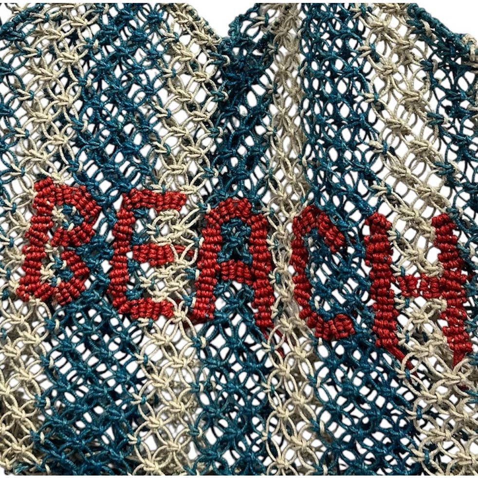 St Jean Jute Beach Tote "Beach"