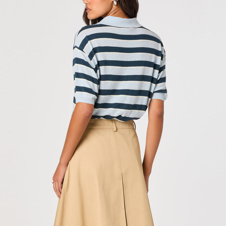 Scottie Sweater Blue Stripe