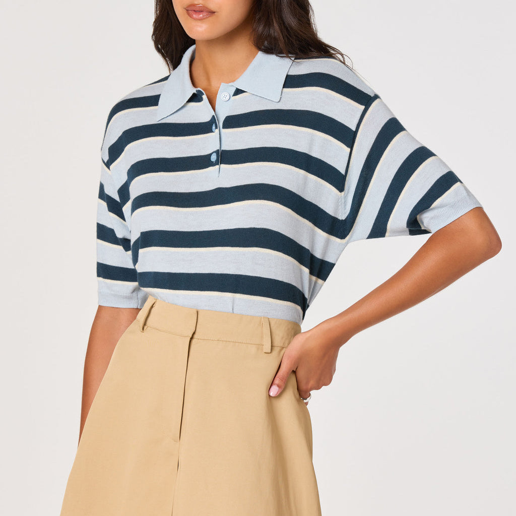 Scottie Sweater Blue Stripe
