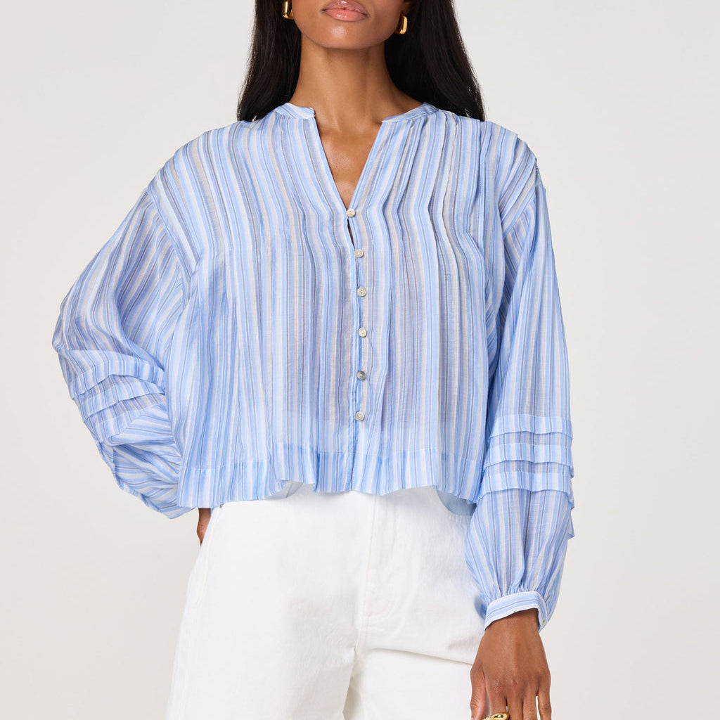 Ericka Top Blue Stripe