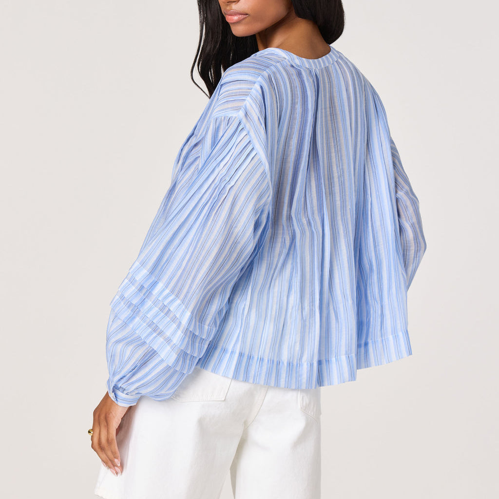 Ericka Top Blue Stripe