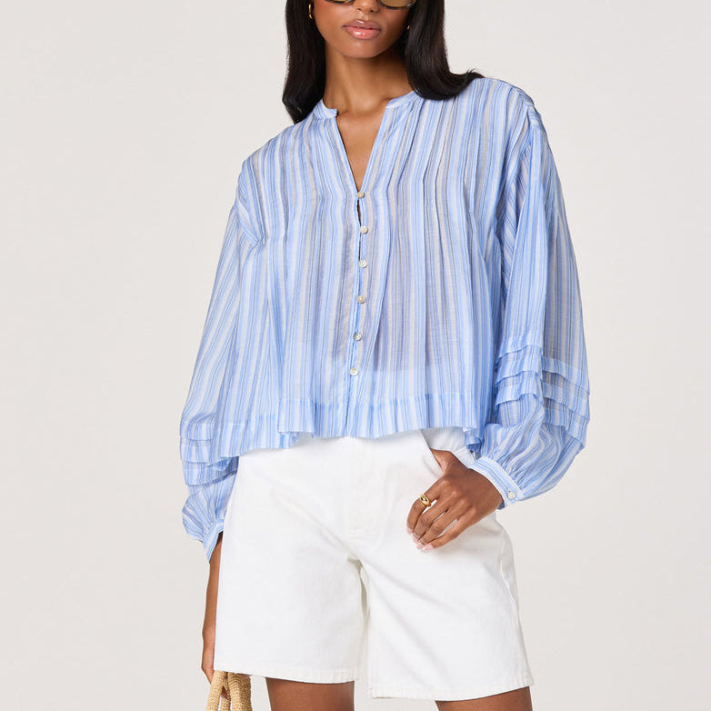 Ericka Top Blue Stripe