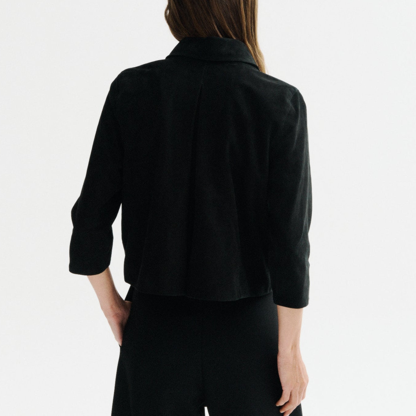 Tova Jacket Black Suede