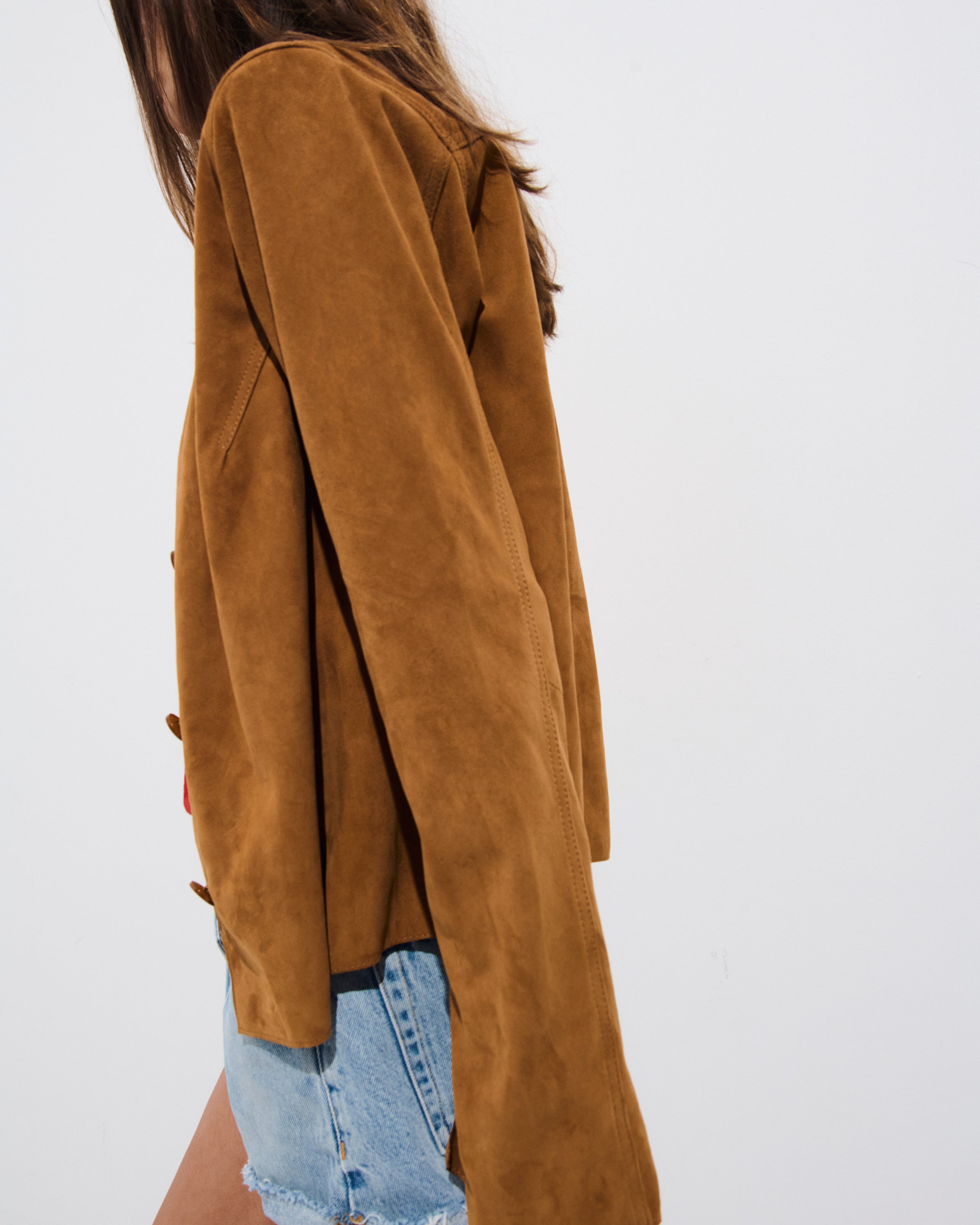 Emanuelle Leather Jacket Cognac Brown