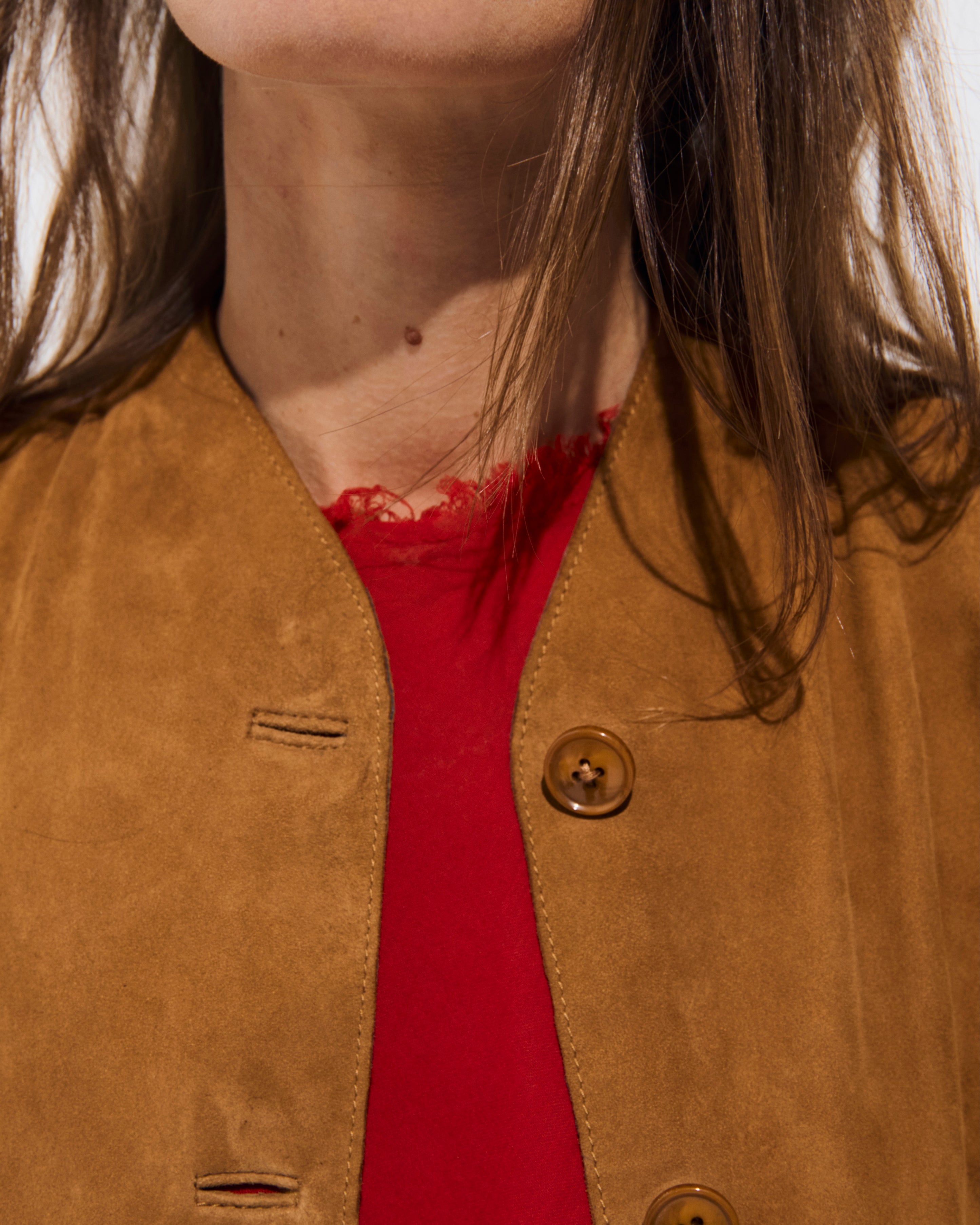Emanuelle Leather Jacket Cognac Brown