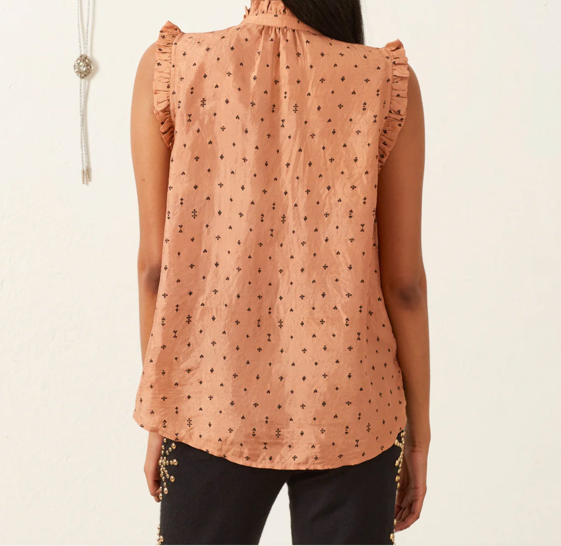 Wylder Silk Shirt Nude Ace