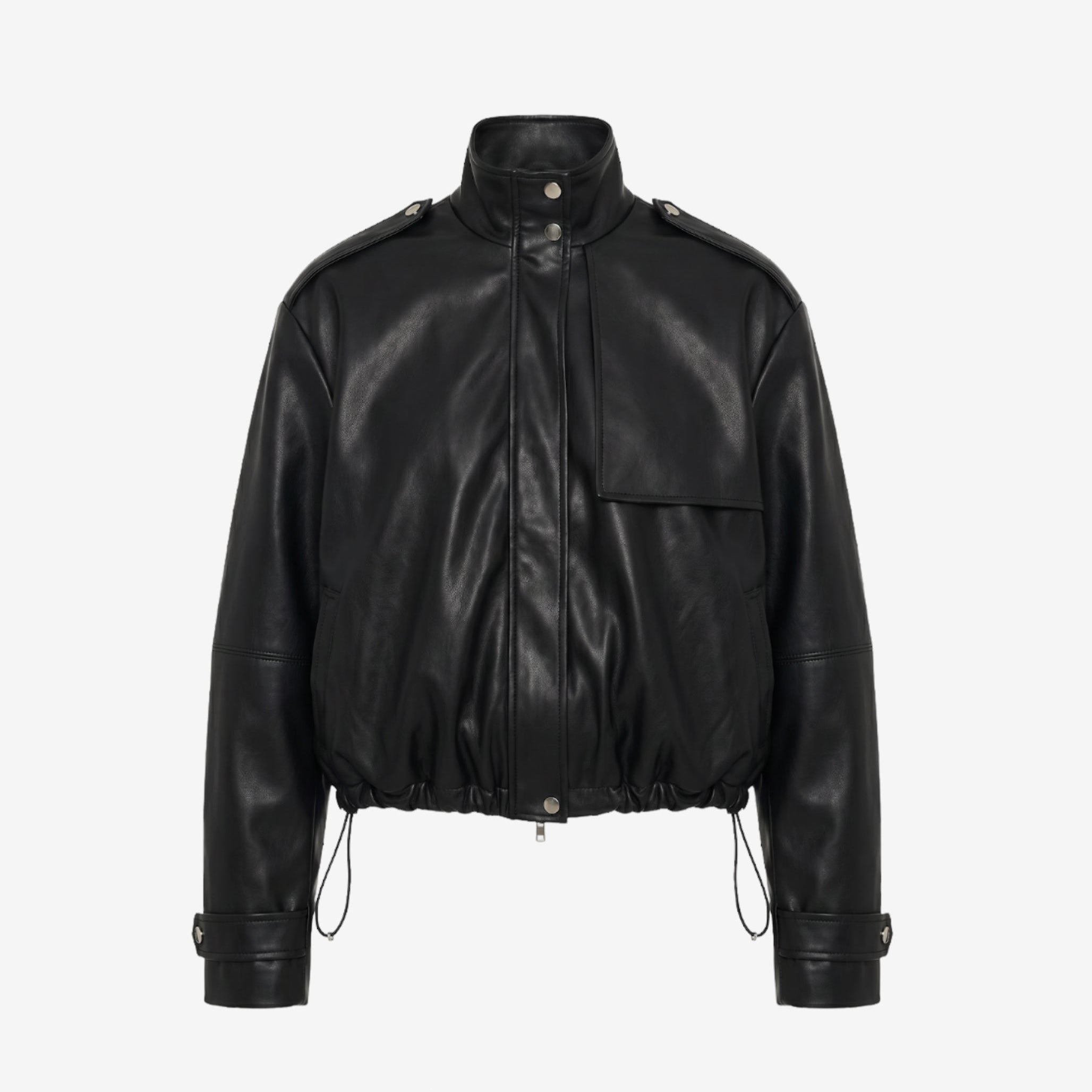 Alyssa Funnel Neck Bomber Jet