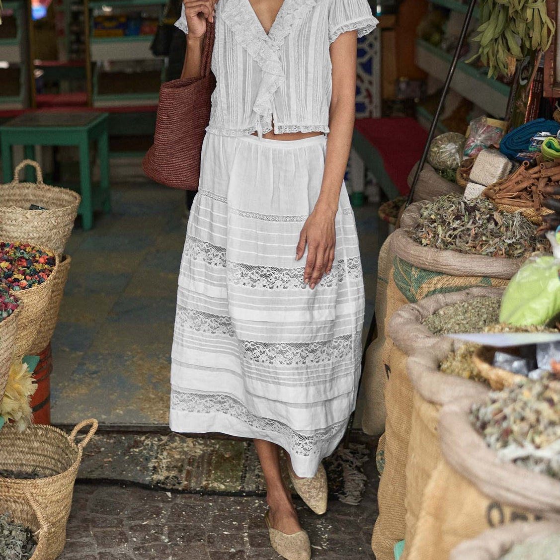 Sidra Skirt Salt