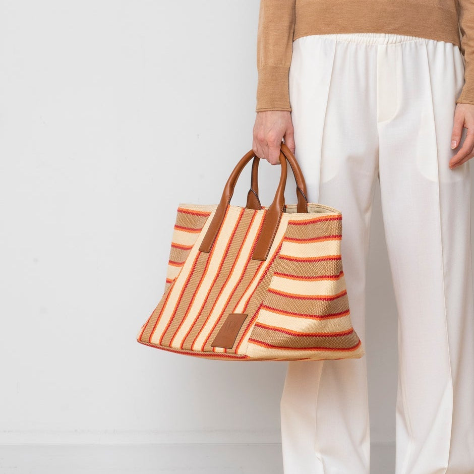 The Riviera Tote Red Stripe