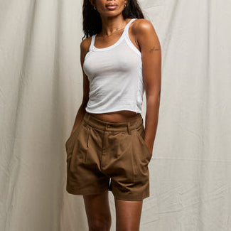 Carmen Jersey Tank White