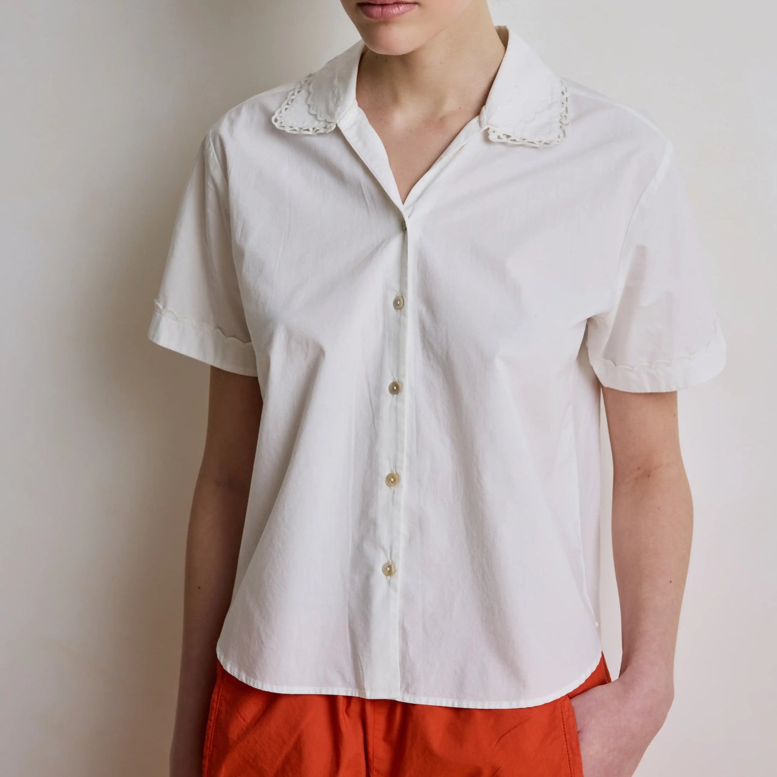 Madeleine Top White
