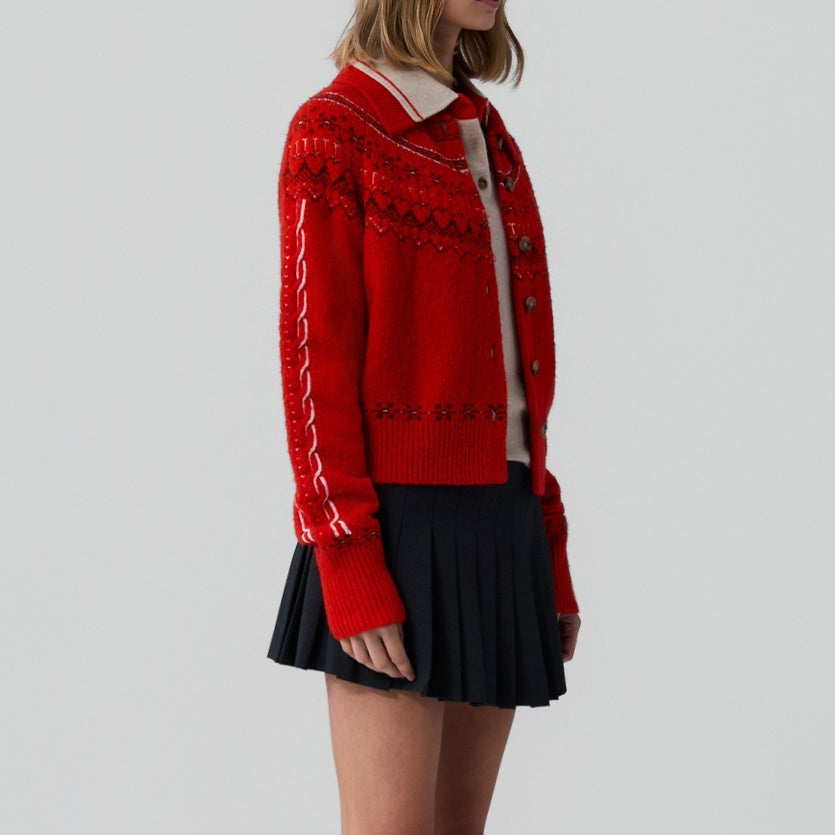 Cloud Chalet Cardigan Chili Combo