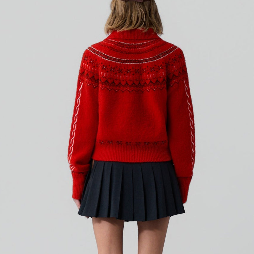 Cloud Chalet Cardigan Chili Combo