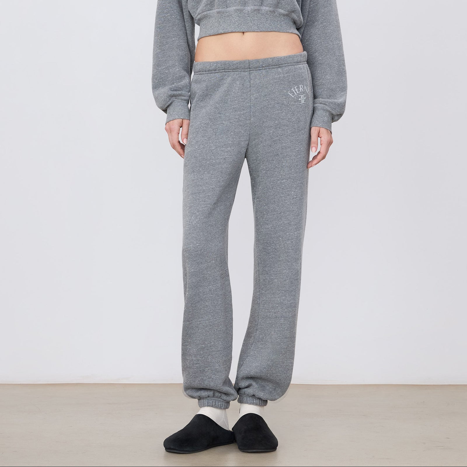 Boyfriend Pocket Sweatpant Dark Heather