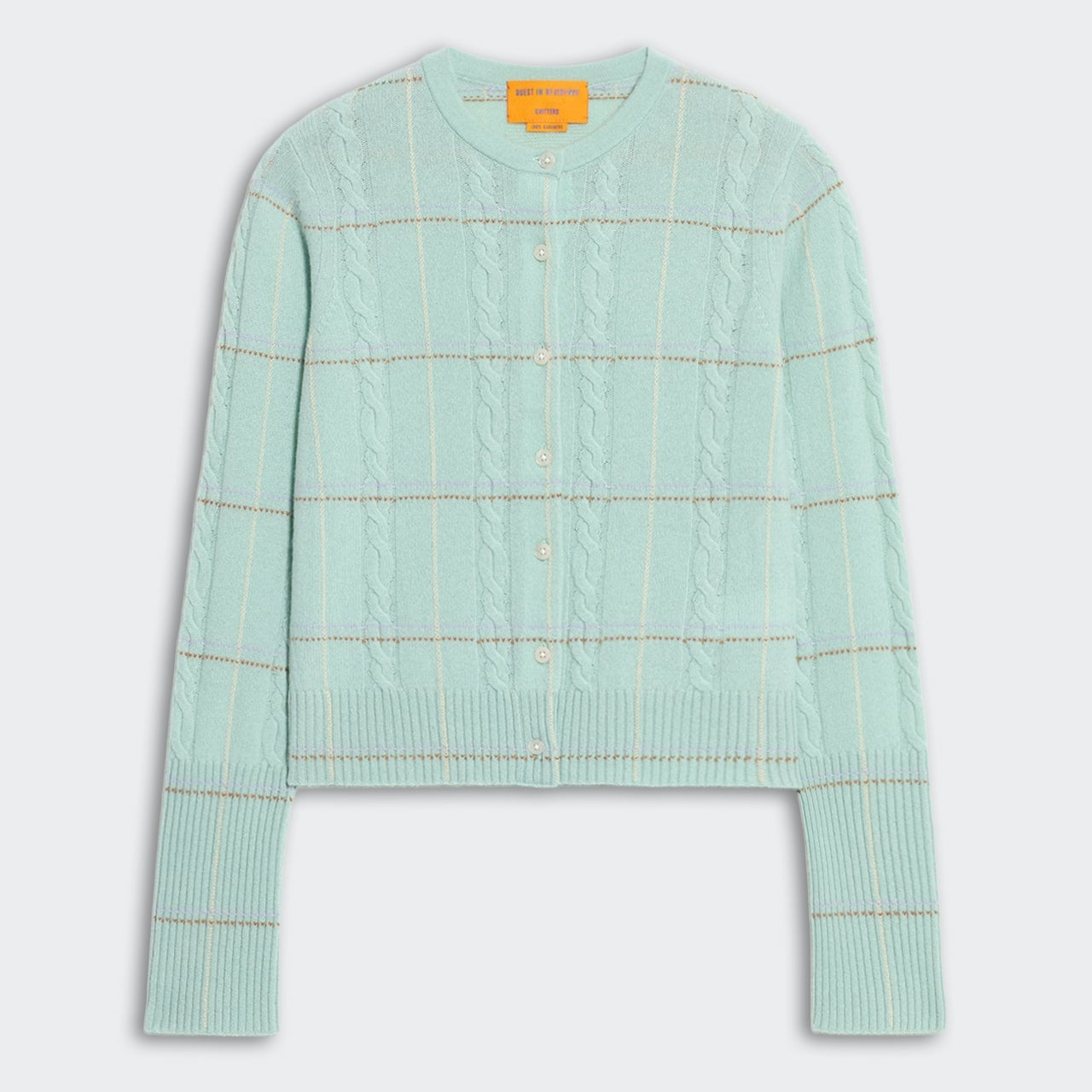 Jane Check Cardigan Seaglass