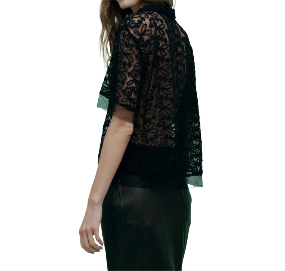 The Cotillion Top Black