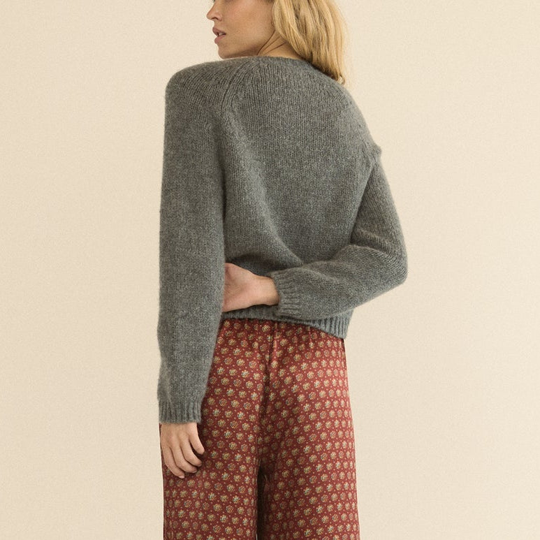 Darcy Cardigan Charcoal Melange