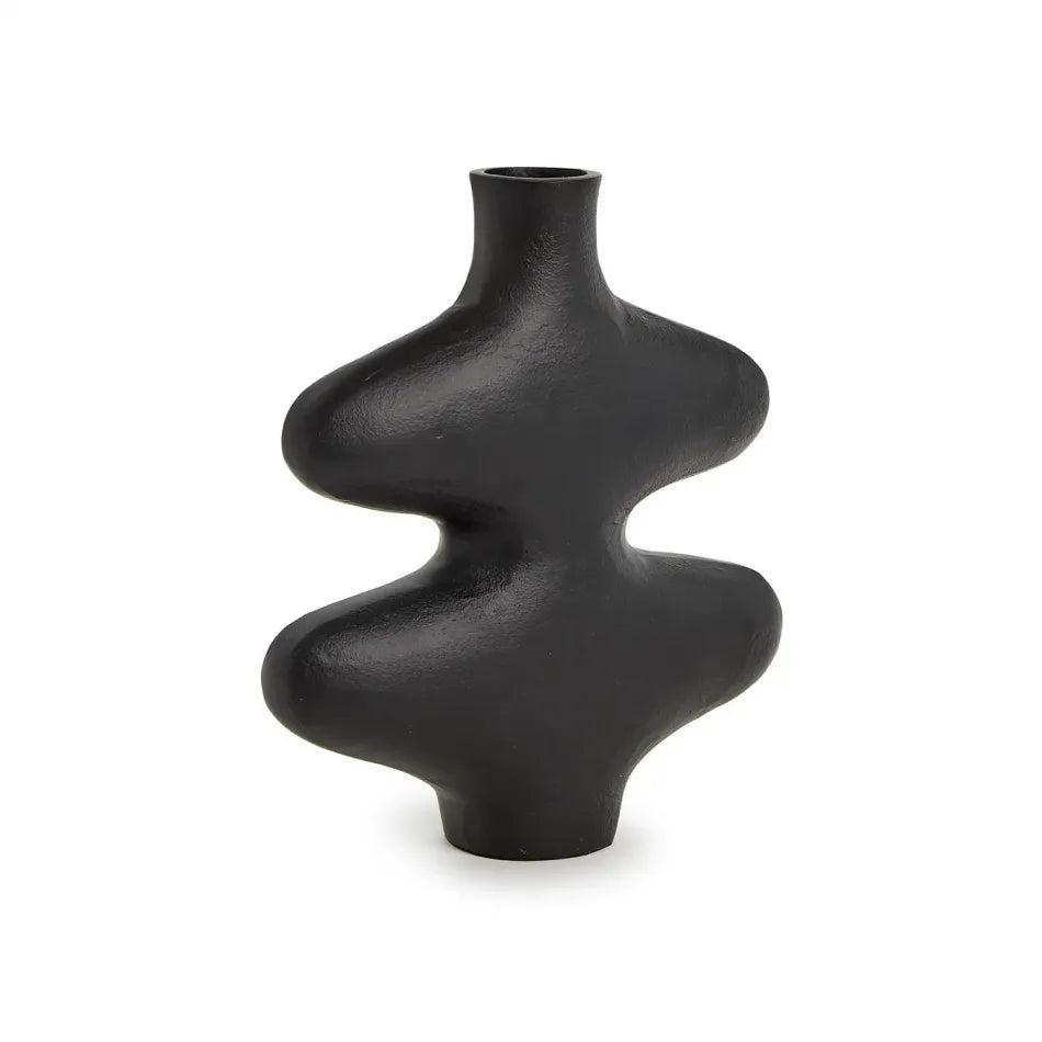 12" Black Vase