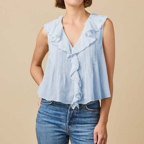 Hilda Top Alice Blue