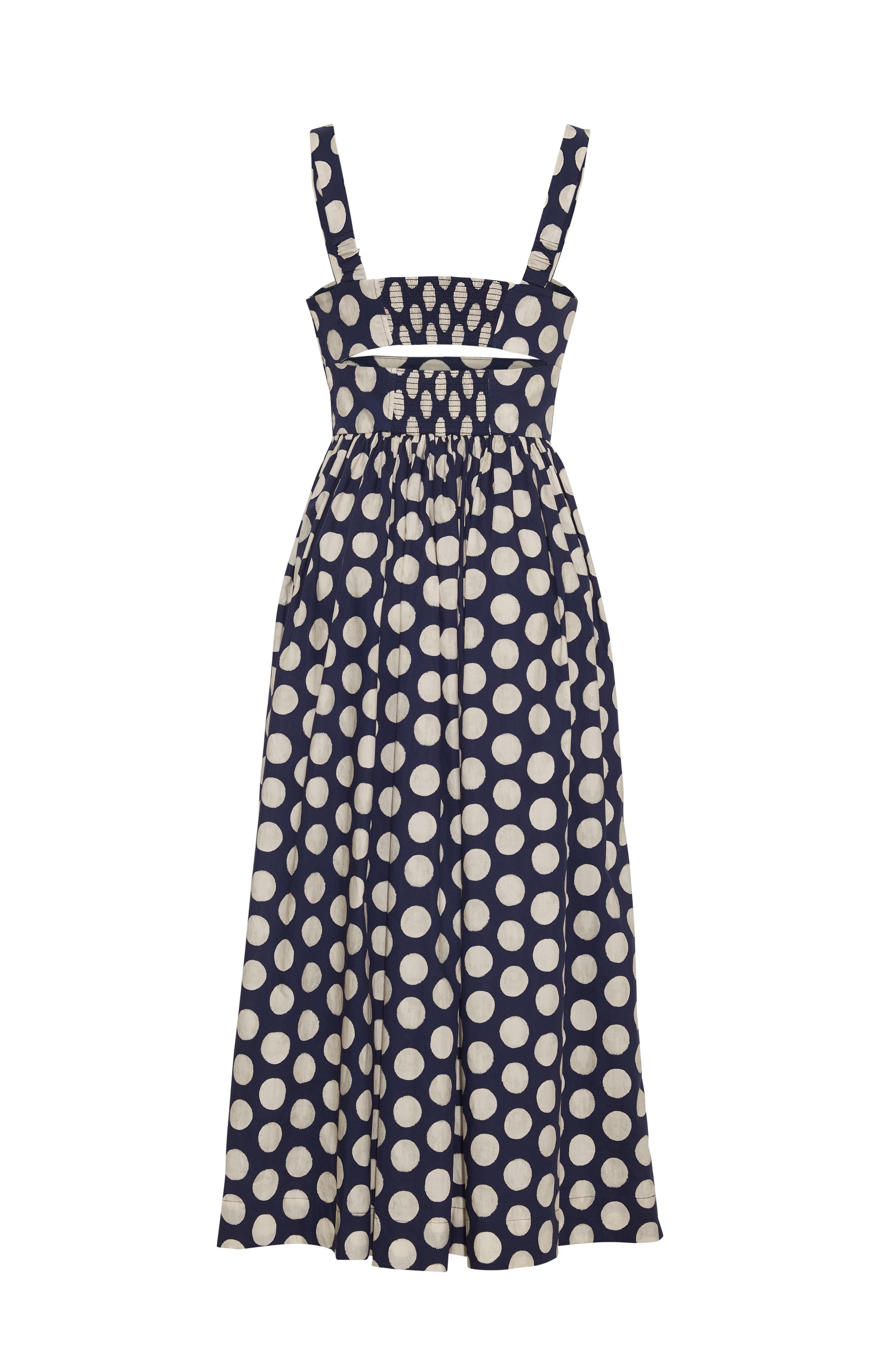Clover Dress Celeste Dot Navy