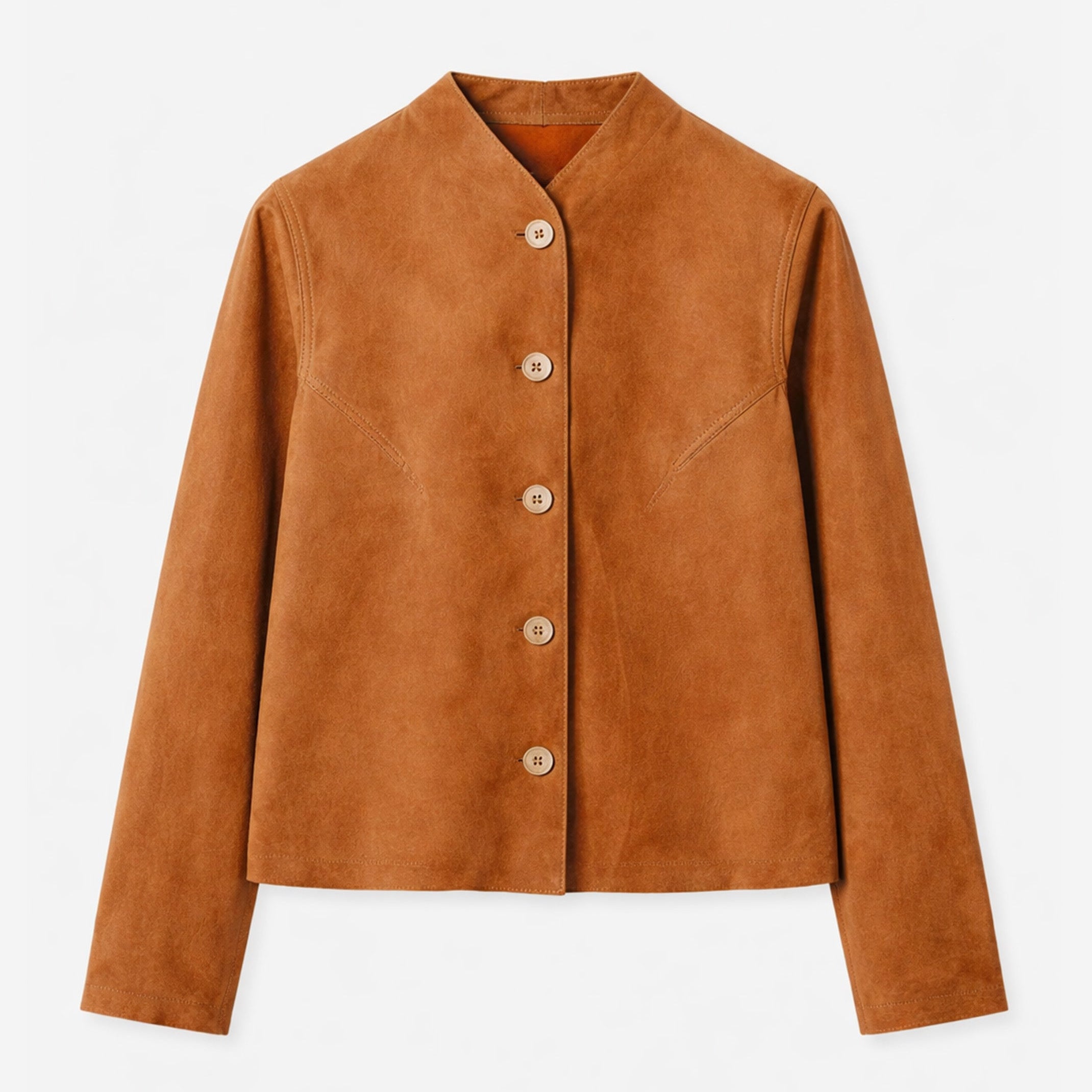 Emanuelle Leather Jacket Cognac Brown