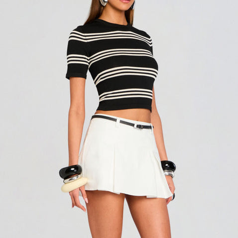 Tash Poplin Skort White