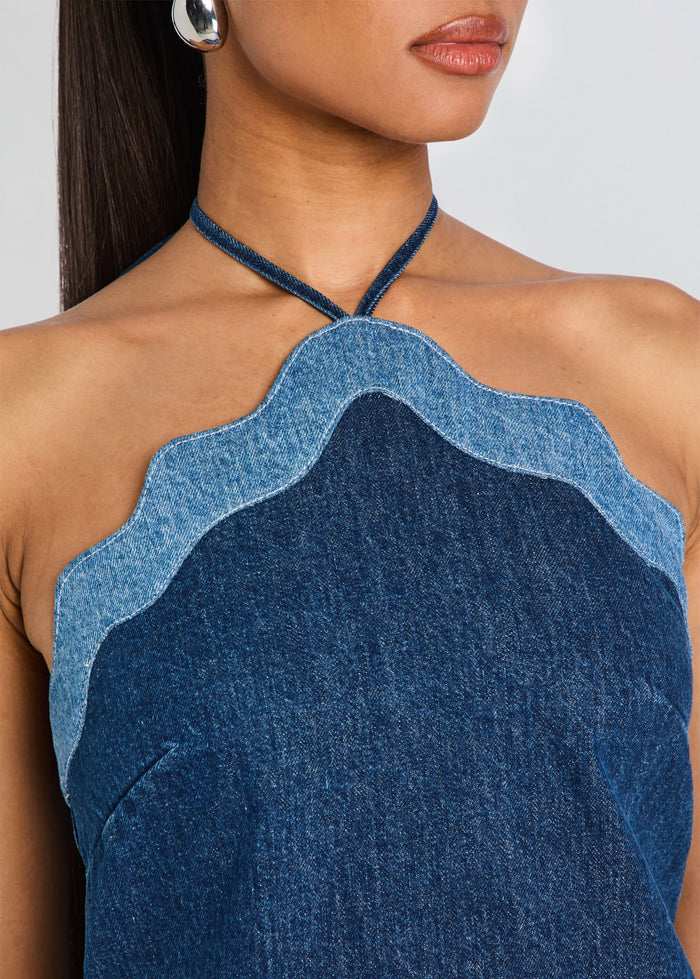 Tasia Denim Dress Montana Mix