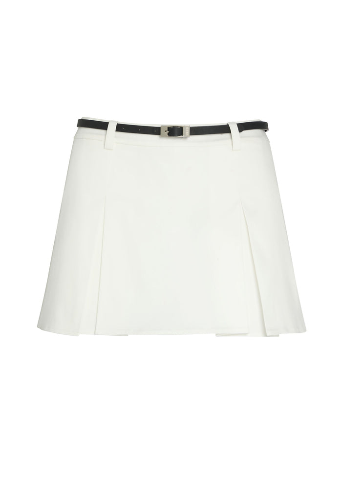 Tash Poplin Skort White