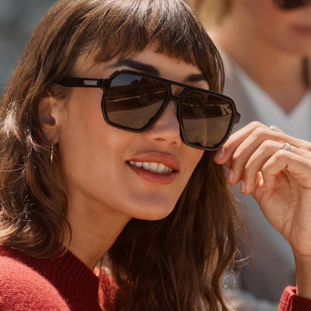 Cameron Black + Grey Polarized Sunglasses