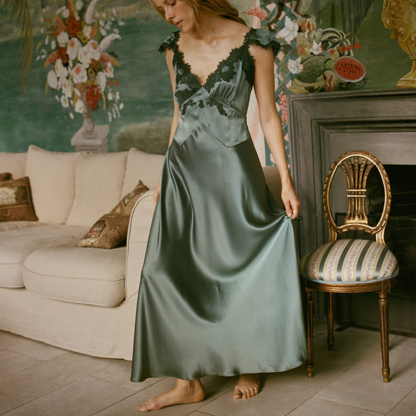 Fiona Dress Dulac Green