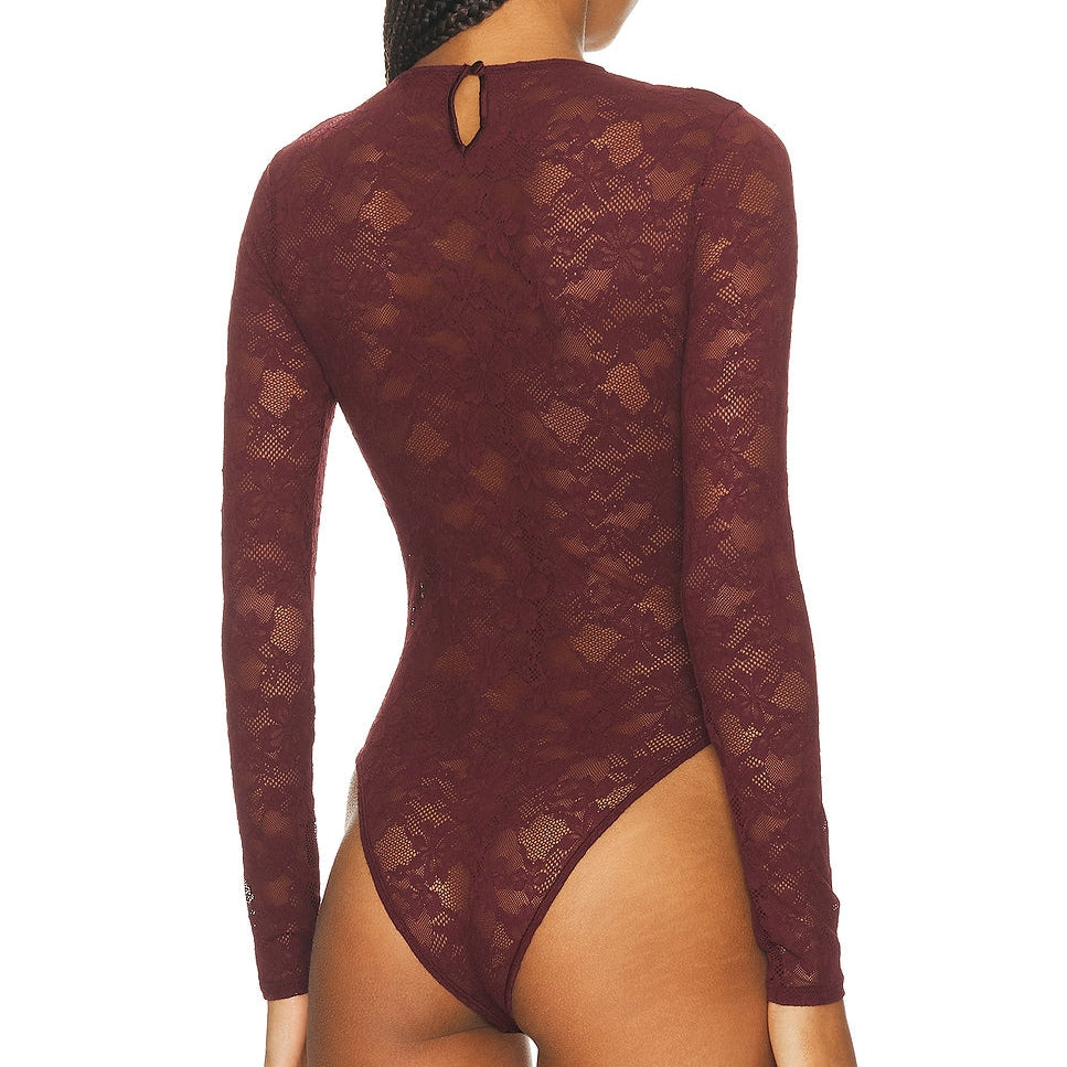 Le Stretch L/S Bodysuit Burgundy