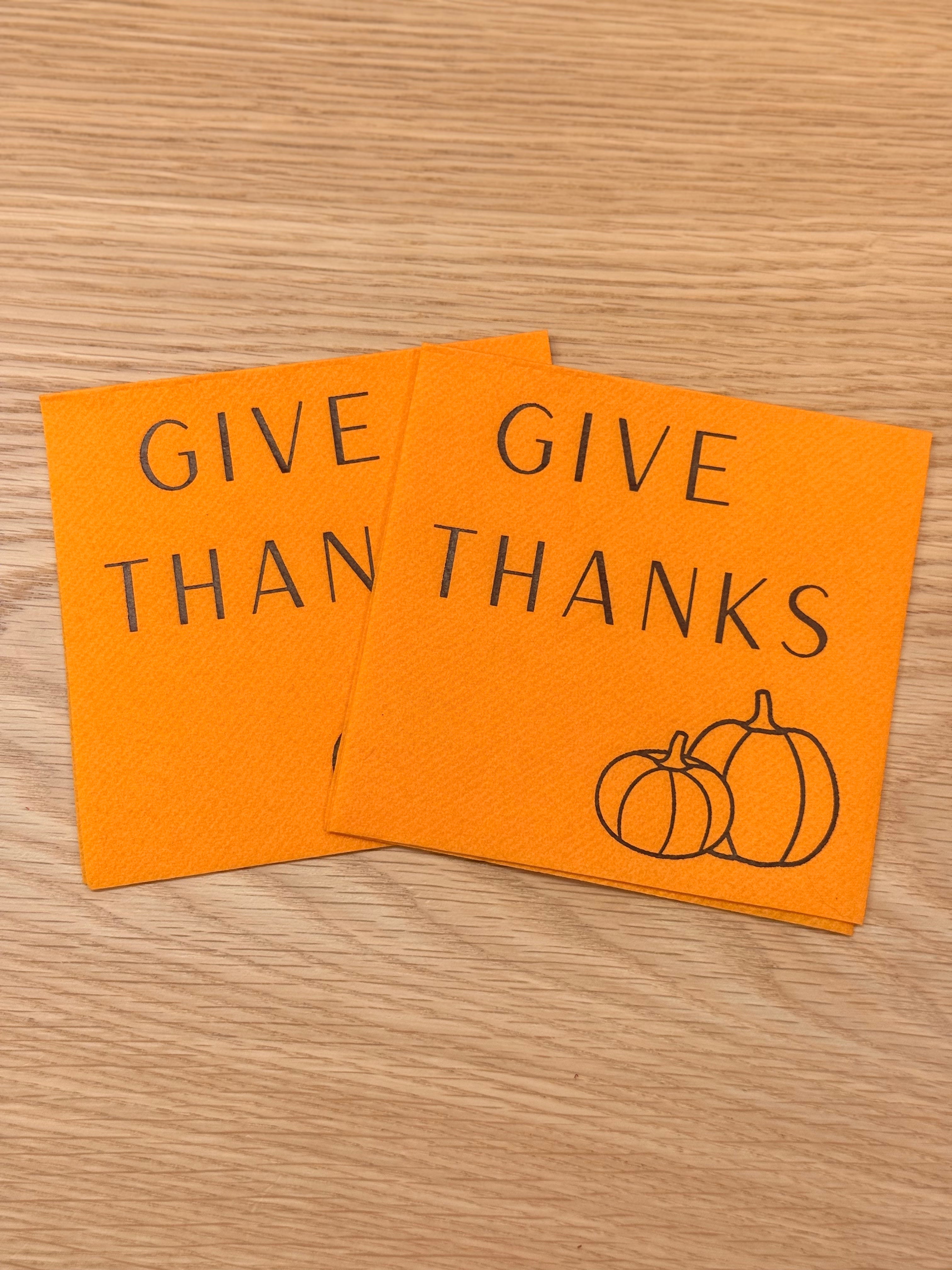 WG Printed Cocktail Napkins + Acrylic Holder